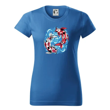 Yin & Yang Koi kapor - červený