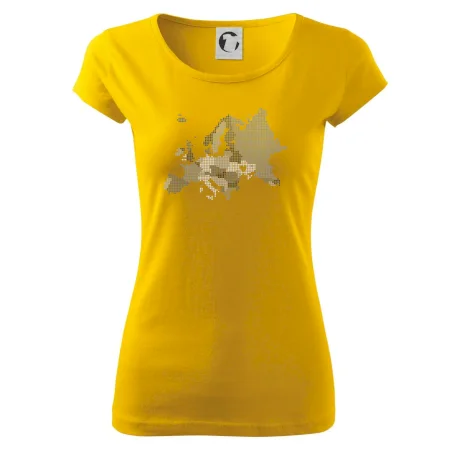 Mapa Európy - srdce v Ukrajine