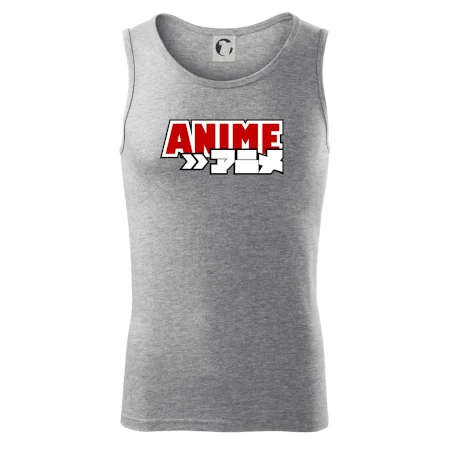 Anime nápis červený