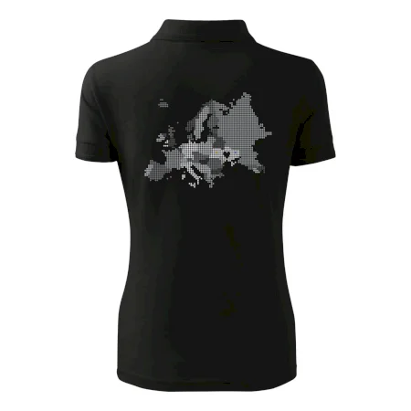 Mapa Európy - srdce v Ukrajine