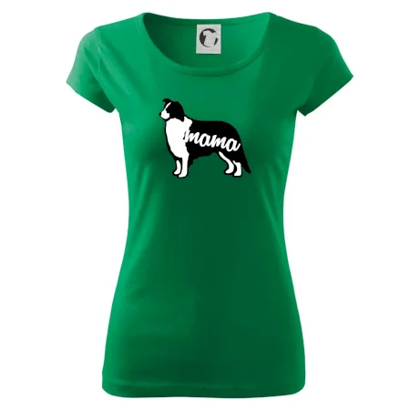 Border kolie mama obrys