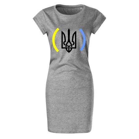 Ukrajina trojzubec s farbami