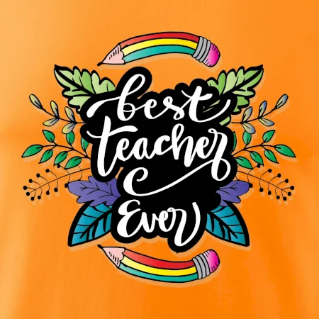 Farebné ceruzky best teacher ever