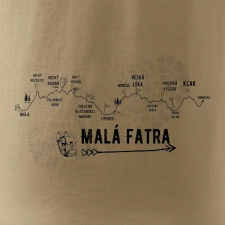 Profil kopca - Malá Fatra