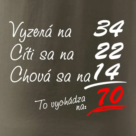Vyzerá, cíti sa, chová sa - 70 rokov