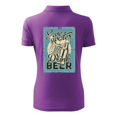 Save water drink beer poster