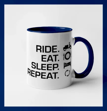 Ride Eat Sleep Repeat moto skúter