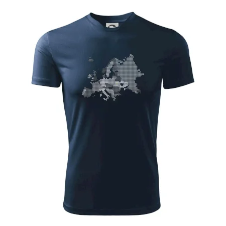Mapa Európy - srdce v Ukrajine