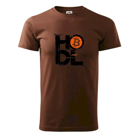 Hodl velký nápis a logo BTC
