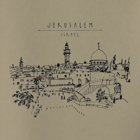 Kreslený Jeruzalem