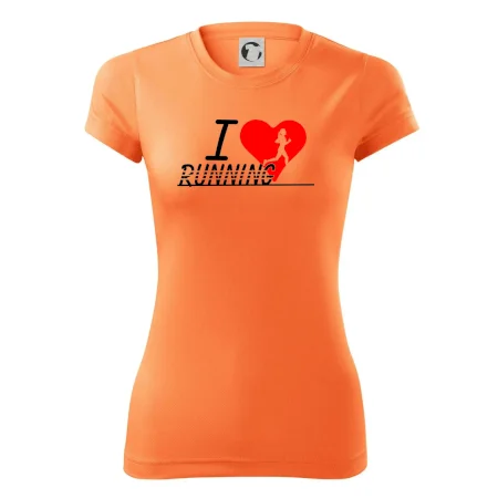 I love running dievča