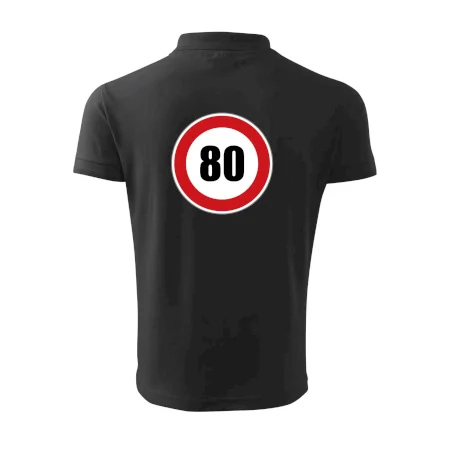 Dopravná značka - obmedzenie rýchlosti 80