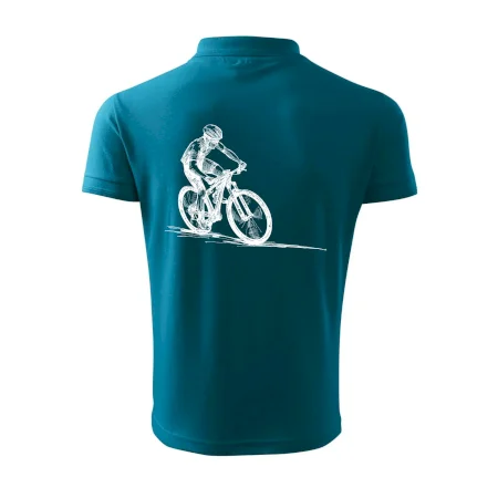 MTB kreslený cyklista