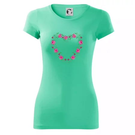 Červené tulipánové srdiečko (Pecka design)