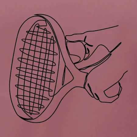 Tenisová raketa jedným ťahom