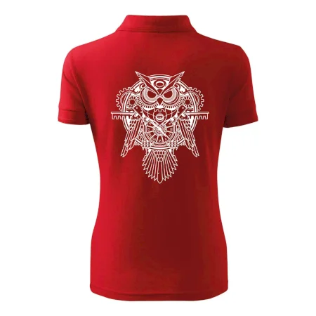 Steampunk sova čiernobiela