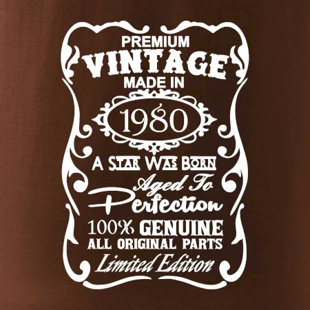 Vintage Etiketa - 1980