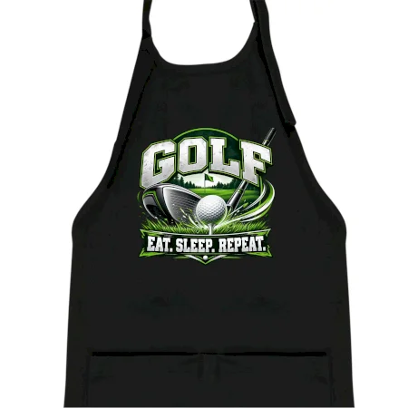 Golfová palica s loptičkou eat sleep repeat