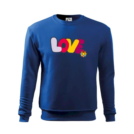Love nápis s kvetinou