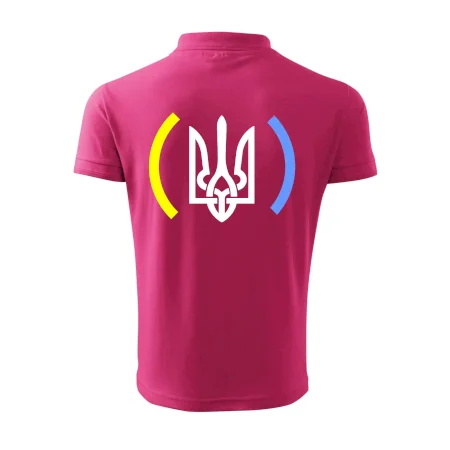 Ukrajina trojzubec s farbami