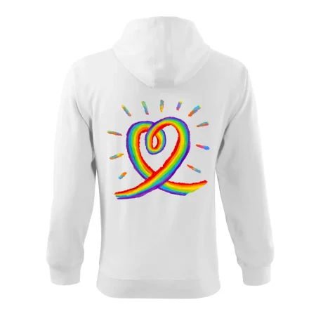 Srdce pride dúha kreslená