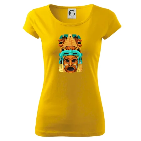Mayová maska s pyramídou