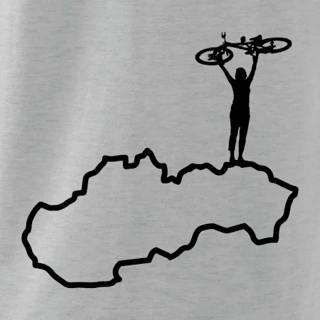 Mapa Slovenska - cyklista