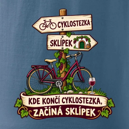 Kde končí cyklostezka, začíná sklípek