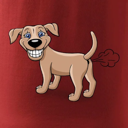 Prdiace pes kreslený (Hana-creative)