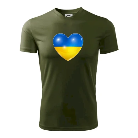 Ukrajina srdce vlajka