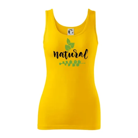 Natural - nápis v listoch