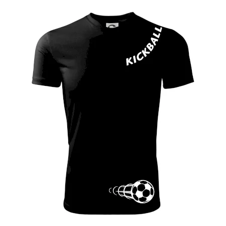 Kickball nápis šikmo