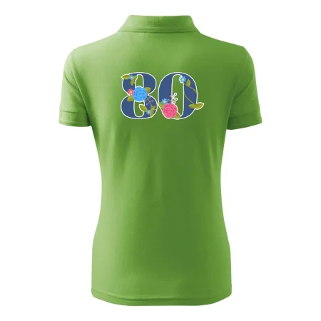 Kvetinové číslo kreslené - 80