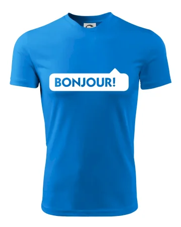 Nápis Bonjour