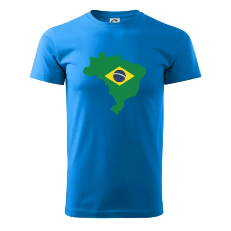 Brazília vlajka v mape
