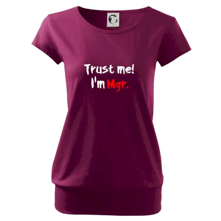 Trust me I´m  Mgr. / Ver mi som Magister.