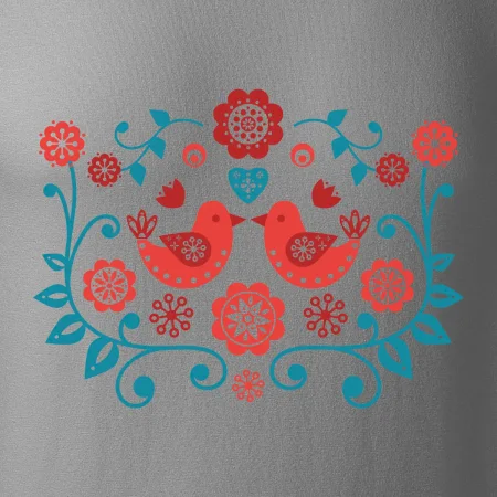 folklór - dva červené vtáčiky