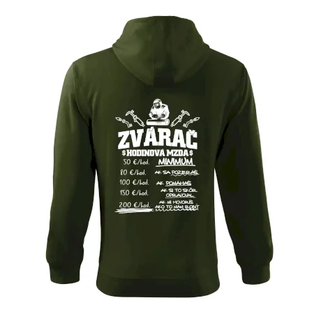Hodinová mzda zvárač
