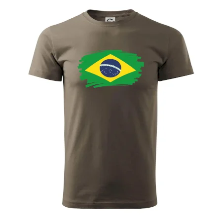 Brazília vlajka štetkou