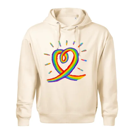 Srdce pride dúha kreslená