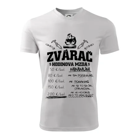 Hodinová mzda zvárač