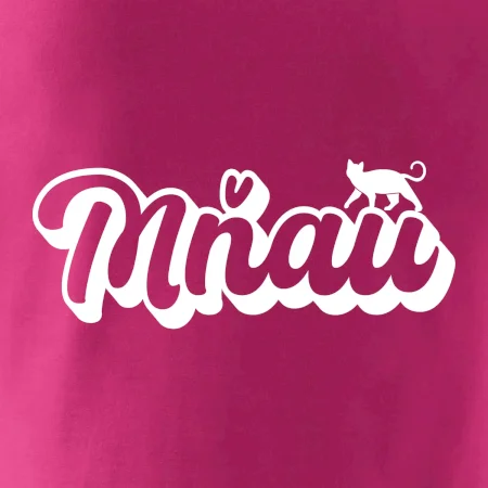 Mňau nápis