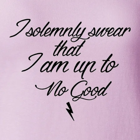 I solemnly swear that I'm up to no good
