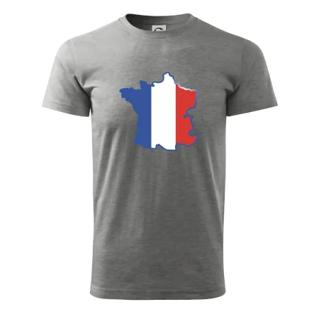 Francúzska vlajka mapa obrys