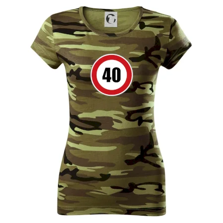 Dopravná značka - obmedzenie rýchlosti 40