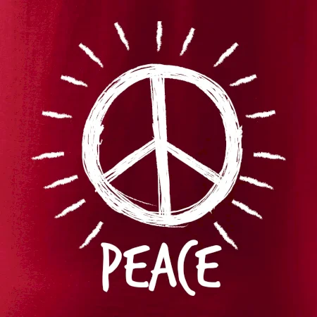 Peace symbol čiernobiely