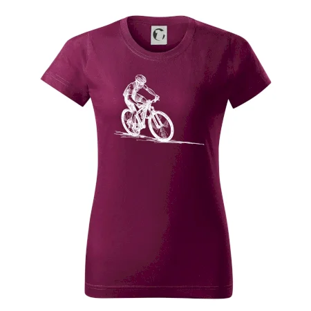 MTB kreslený cyklista