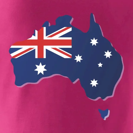 Austrália - vlajka mapa