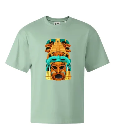 Mayová maska s pyramídou