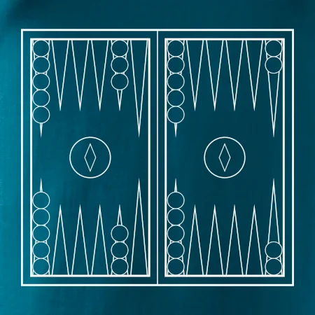 Backgammon čiernobiely